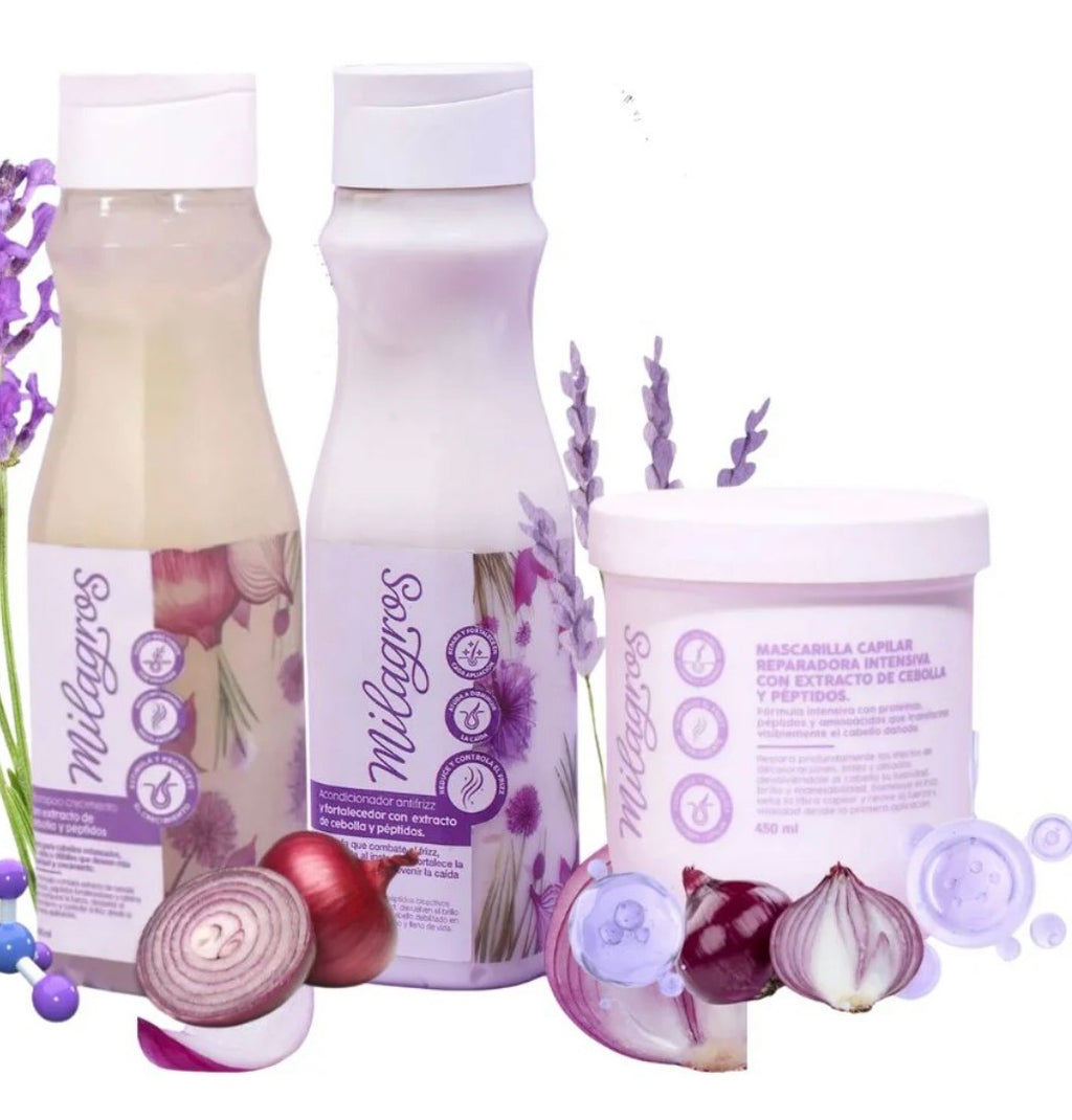 Kit crecimiento milagros con extracto de cebolla roja